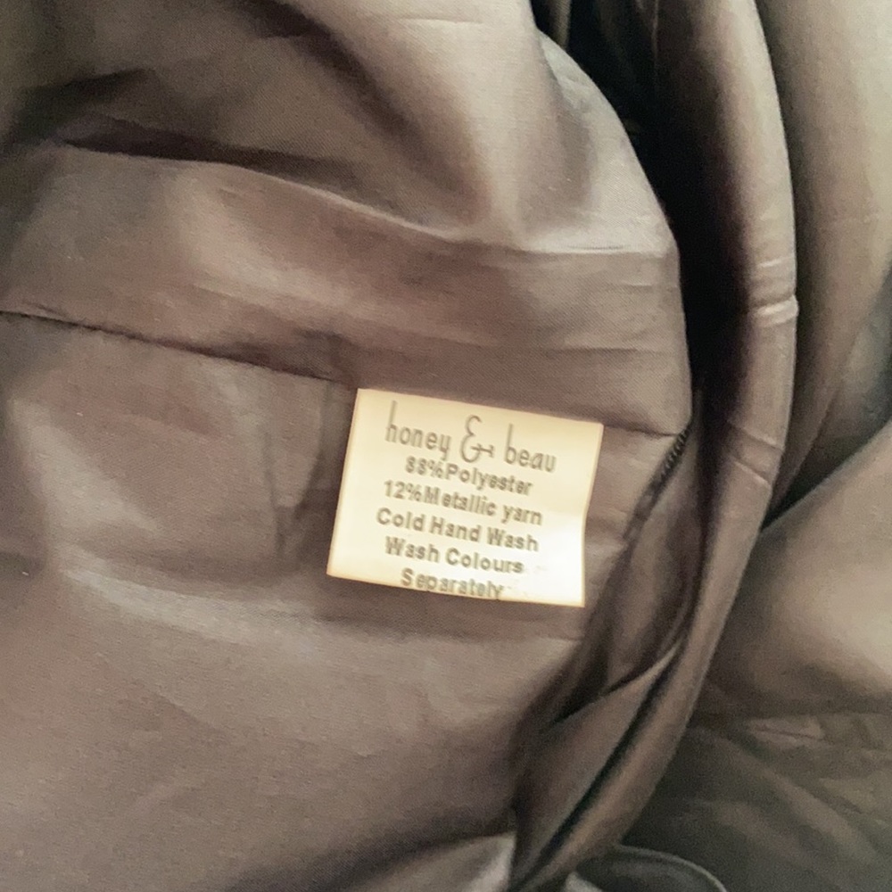 Honey & Beau Metallic/Shimmer Bodycon Dress AU 10 - Picture 9 of 11